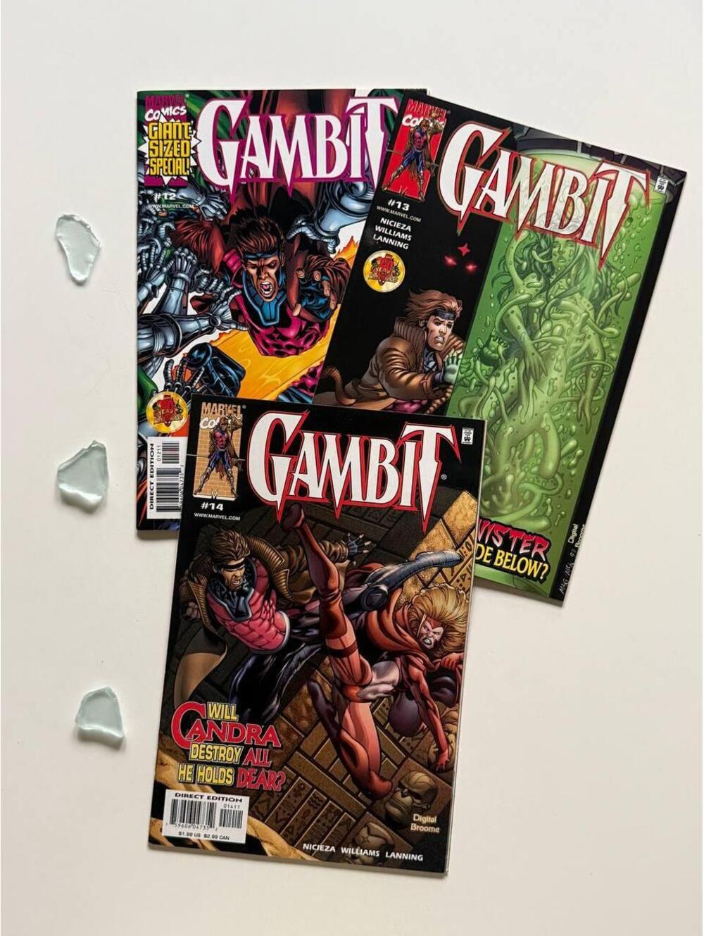 Gambit Comic Comic Book Lot # 12 #13 #14 (2000) Doctor Doom | Rogue | X-Men
